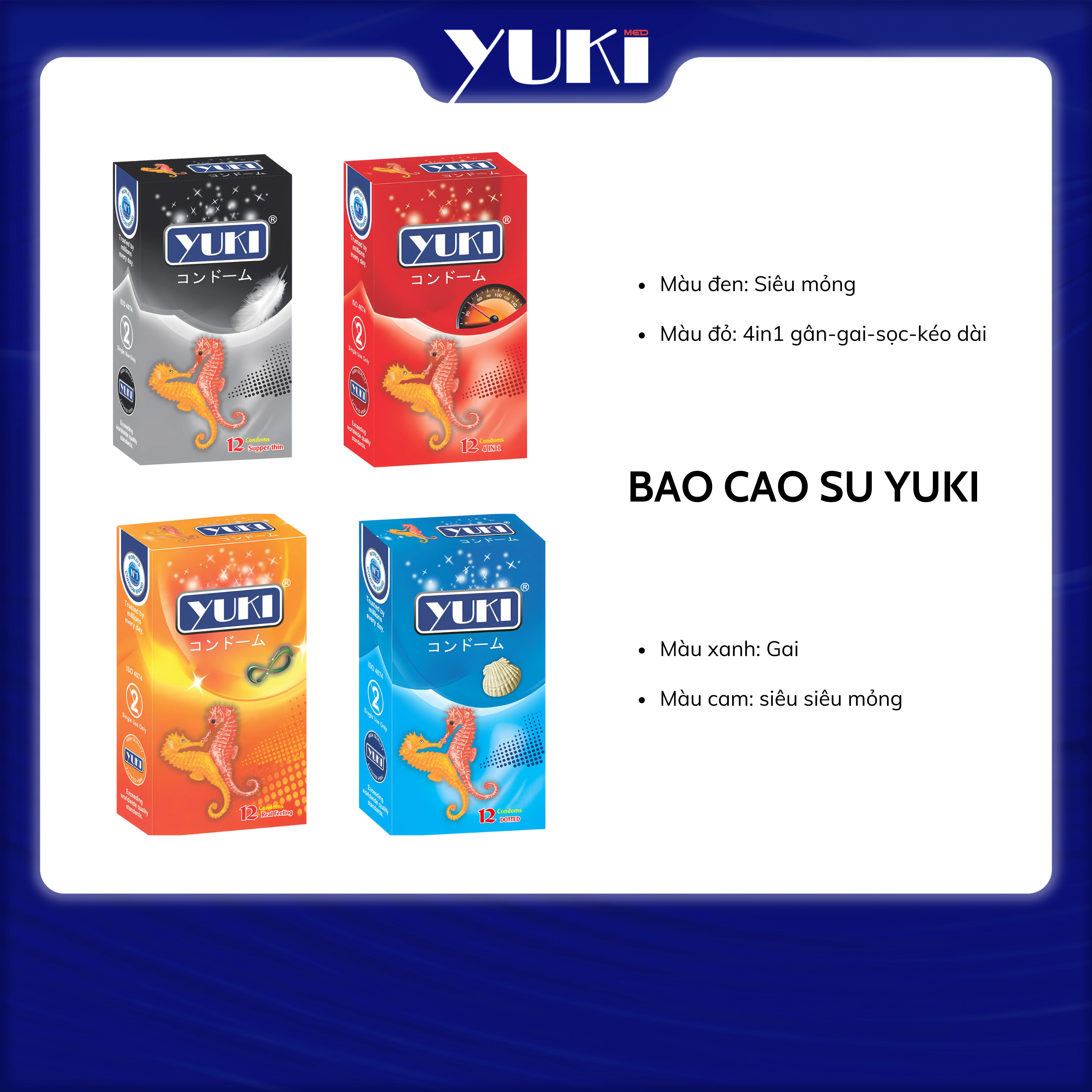 KHÁM PHÁ BỘ SƯU TẬP BAO CAO SU YUKI